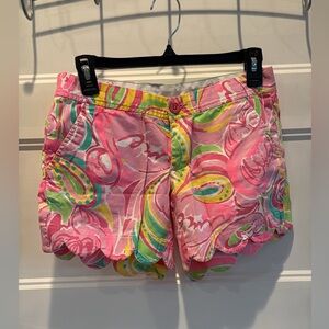 Lilly Pulitzer Pink and Green Bermuda Shorts
